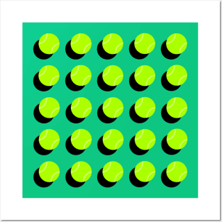 Tennis Ball Grid Posters and Art